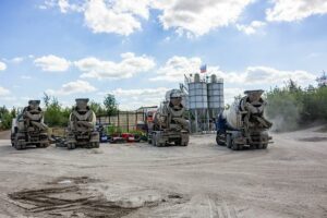 concrete mixing yard for Houston ready mix contractor